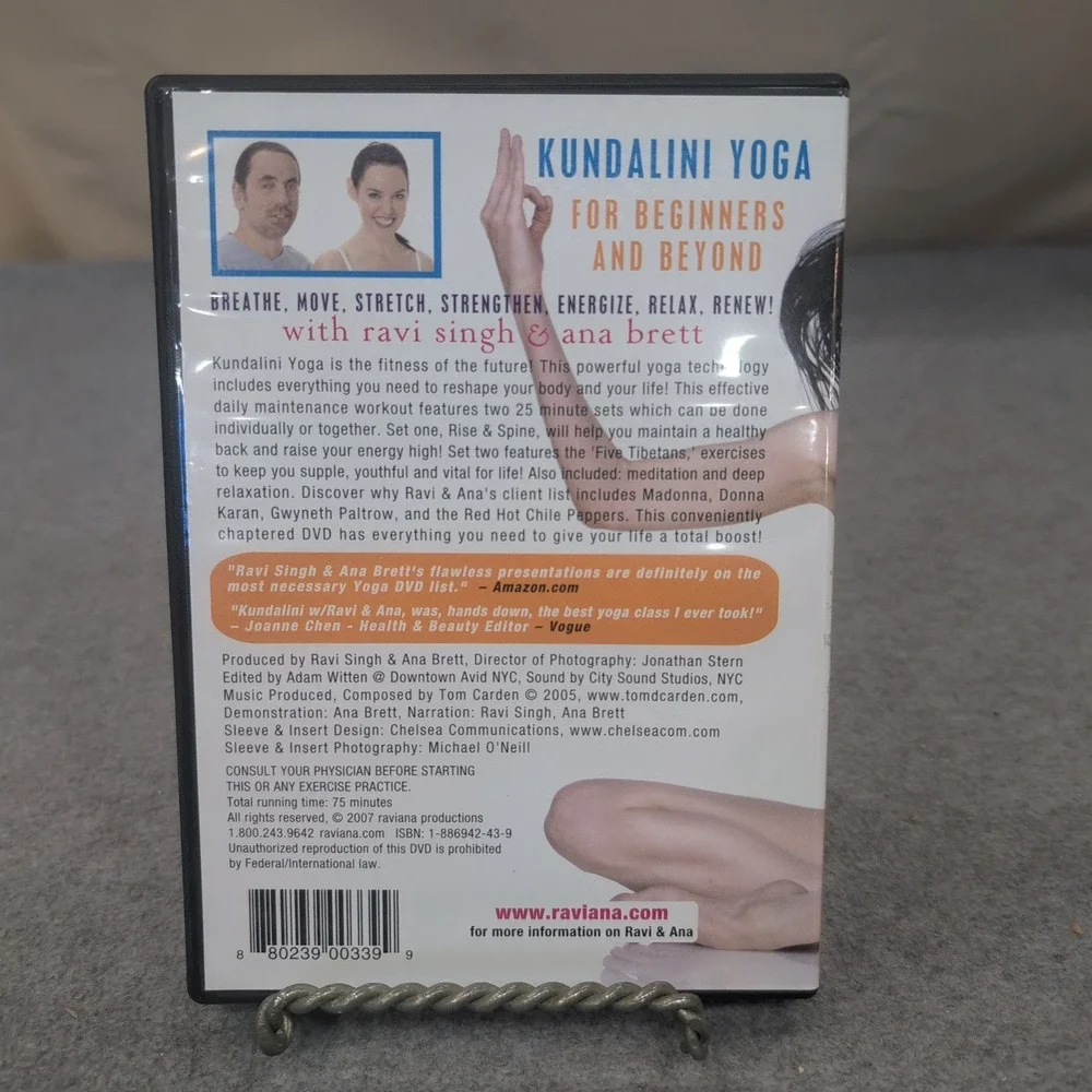 Kundalini Yoga for Beginners and Beyond Ravi Singh Ana Brett DVD Matrix Menu - Picture 2 of 2